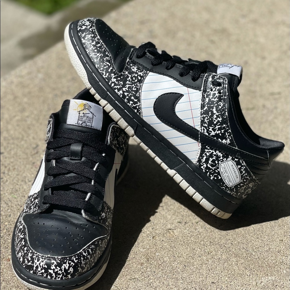 Nike Dunk Low Premium - DUNKbook Notebook School - Size 5Y